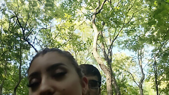 Intense Fucking With Girlfriend In The Forest